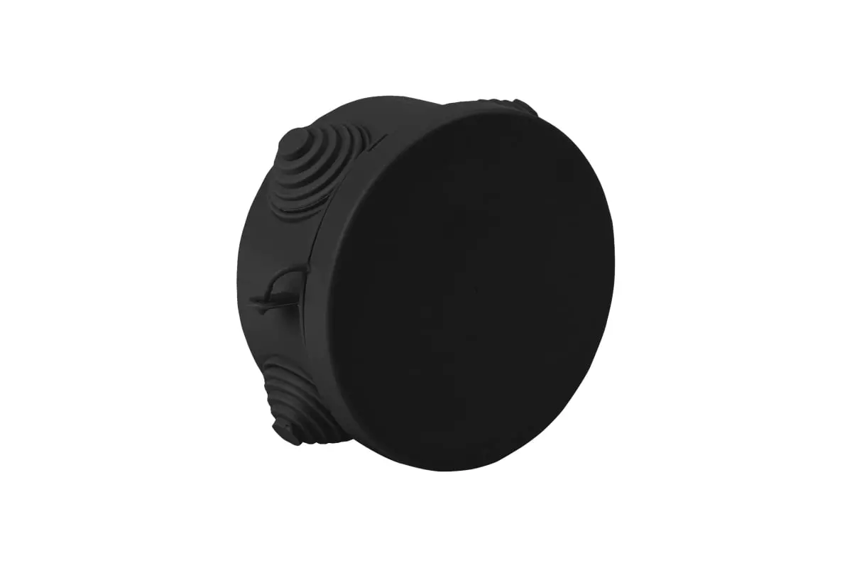 Распределительная коробка накладная 85x40мм 4 ввода IP54 черный