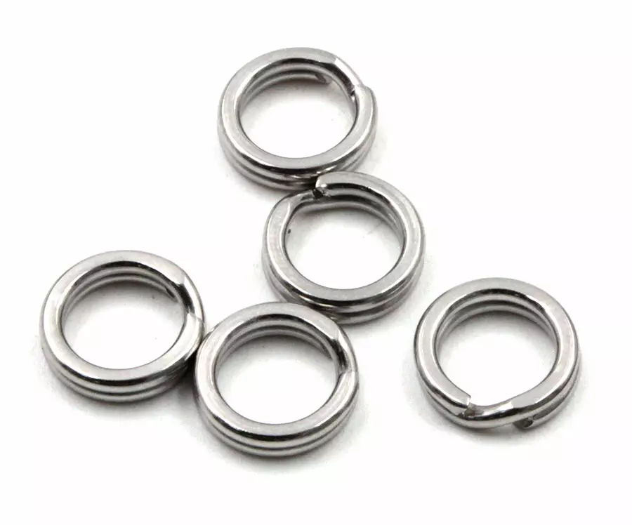 Заводное кольцо Namazu RING-A, цв. Cr, р. 7 ( d=5,6 mm), test-8 кг (уп.10 шт)