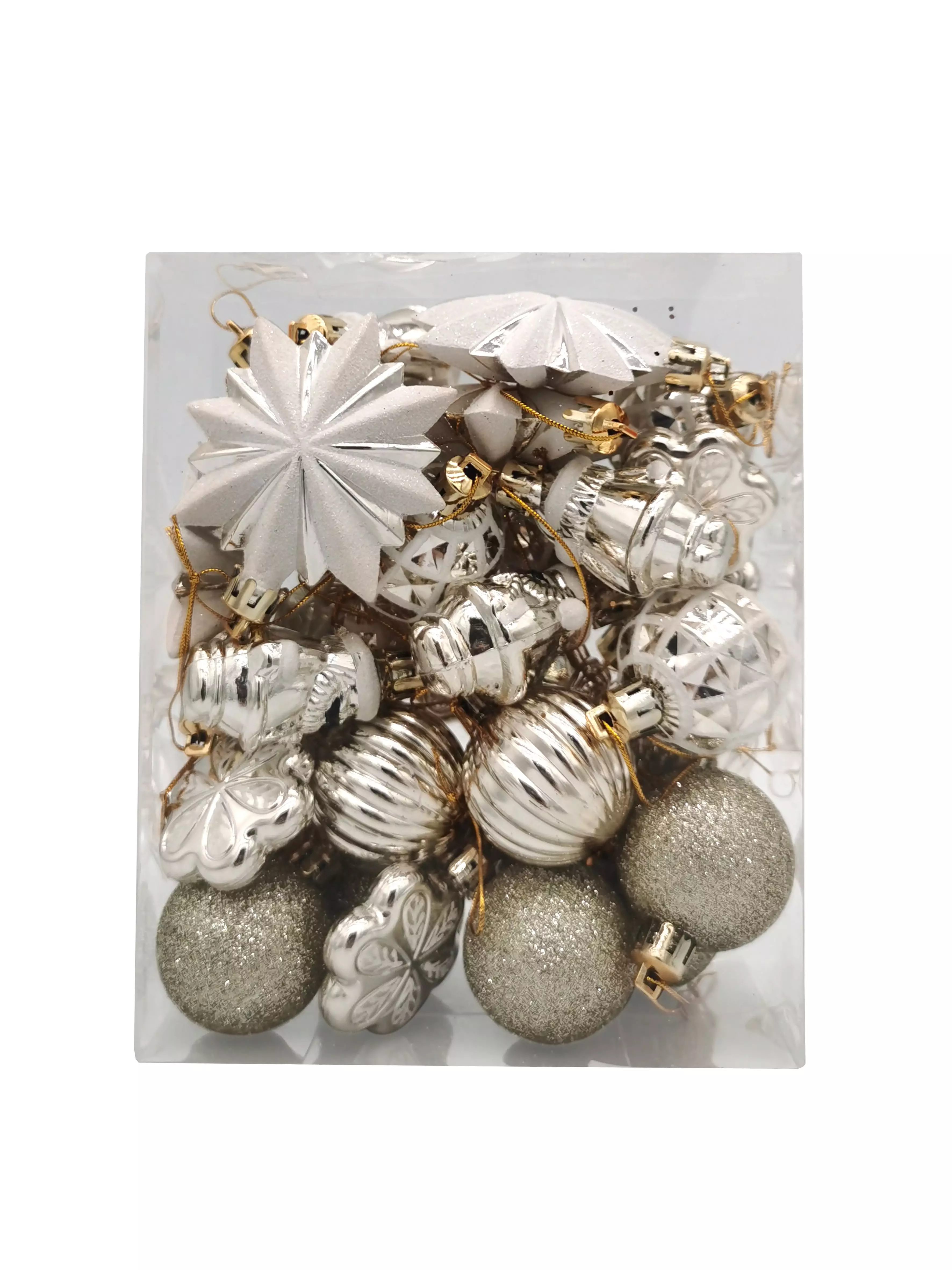 Новогоднее подвесное украшение из полистирола, набор из 30 шт / 6,8x16,5x13,7см 95126