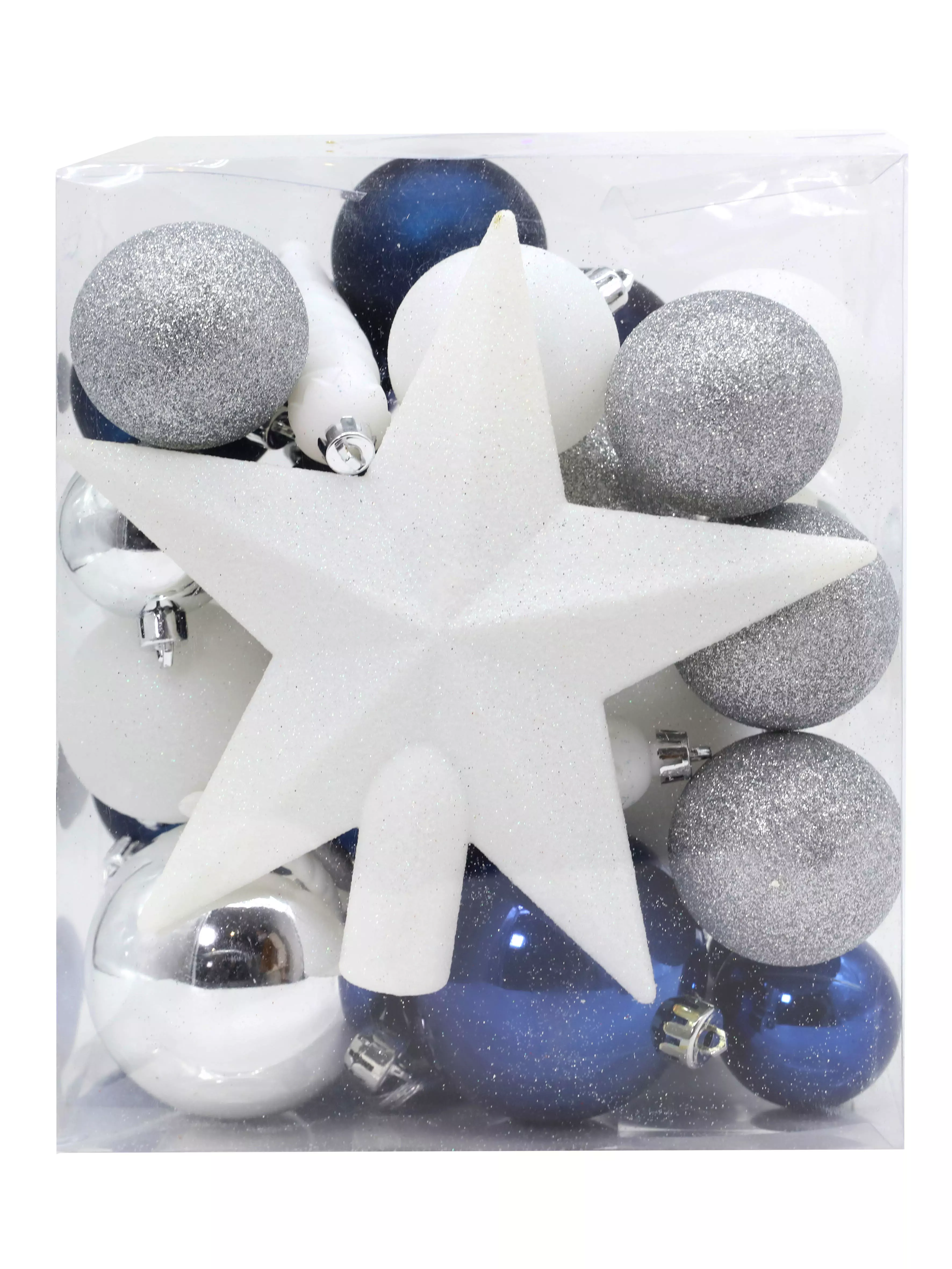 Новогоднее подвесное украшение из полистирола, набор из 33 шт 20,5x13,6x25см 91368