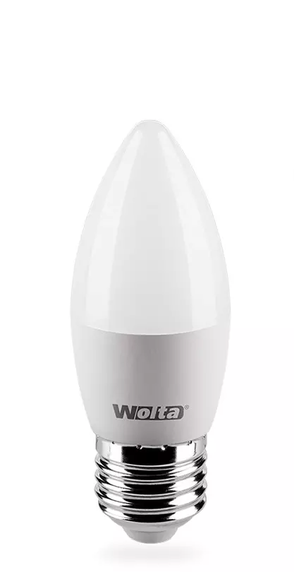 Лампа светодиодная Wolta Е27 230В 7.5Вт 4000К свеча нейтральный