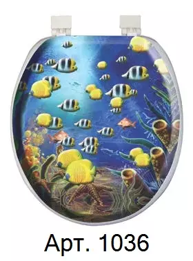Мягкое сиденье для унитаза DEKOTEX AQUA "Морские обитатели" AQP.06.1036