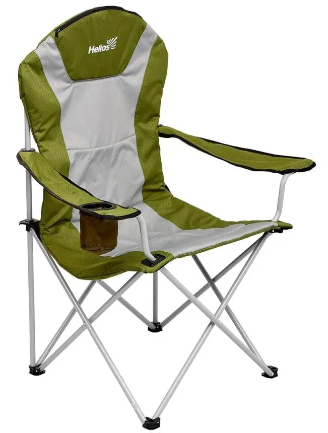 Кресло складное серый ромб/зеленый Т-HS-750-99806H-05-1 Helios