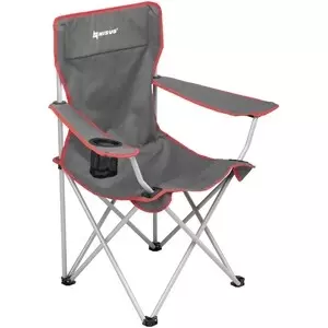 Складное кресло серый/красный без чехла (N-96806H-GR-1) NISUS