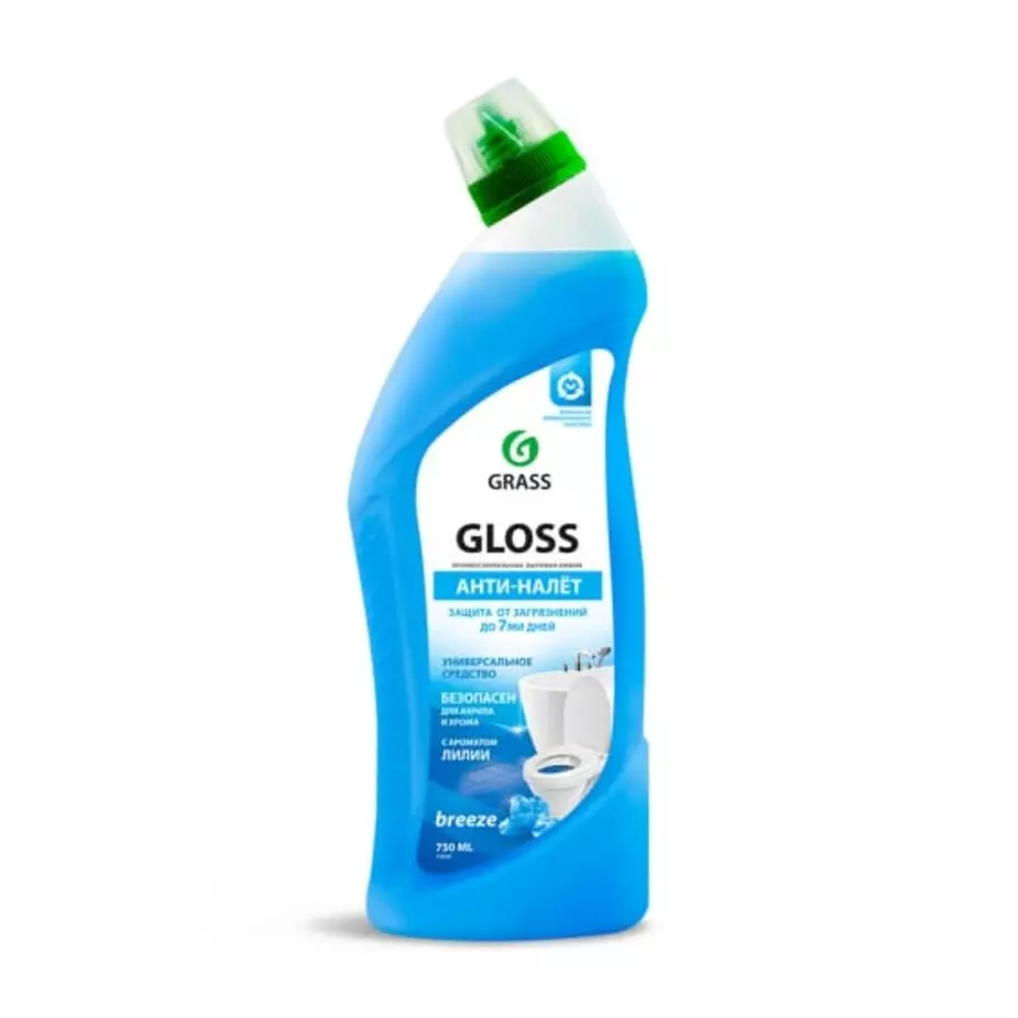 Чистящее средство для ванны и туалета Gloss breeze 750 мл. Grass