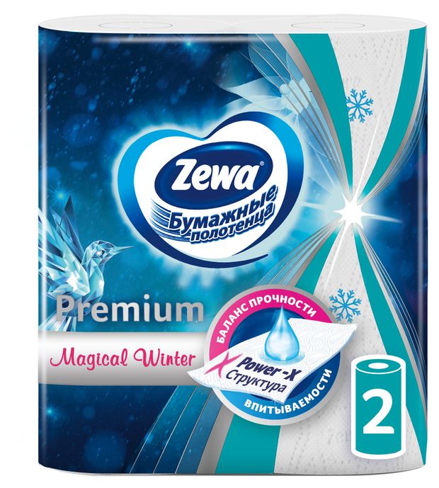 Кухонное полотенца Zewa Premium Декор (2шт)
