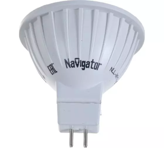 Лампа светодиодная GU5.3 12В 5Вт 3000К MR16 теплый свет Navigator 94262