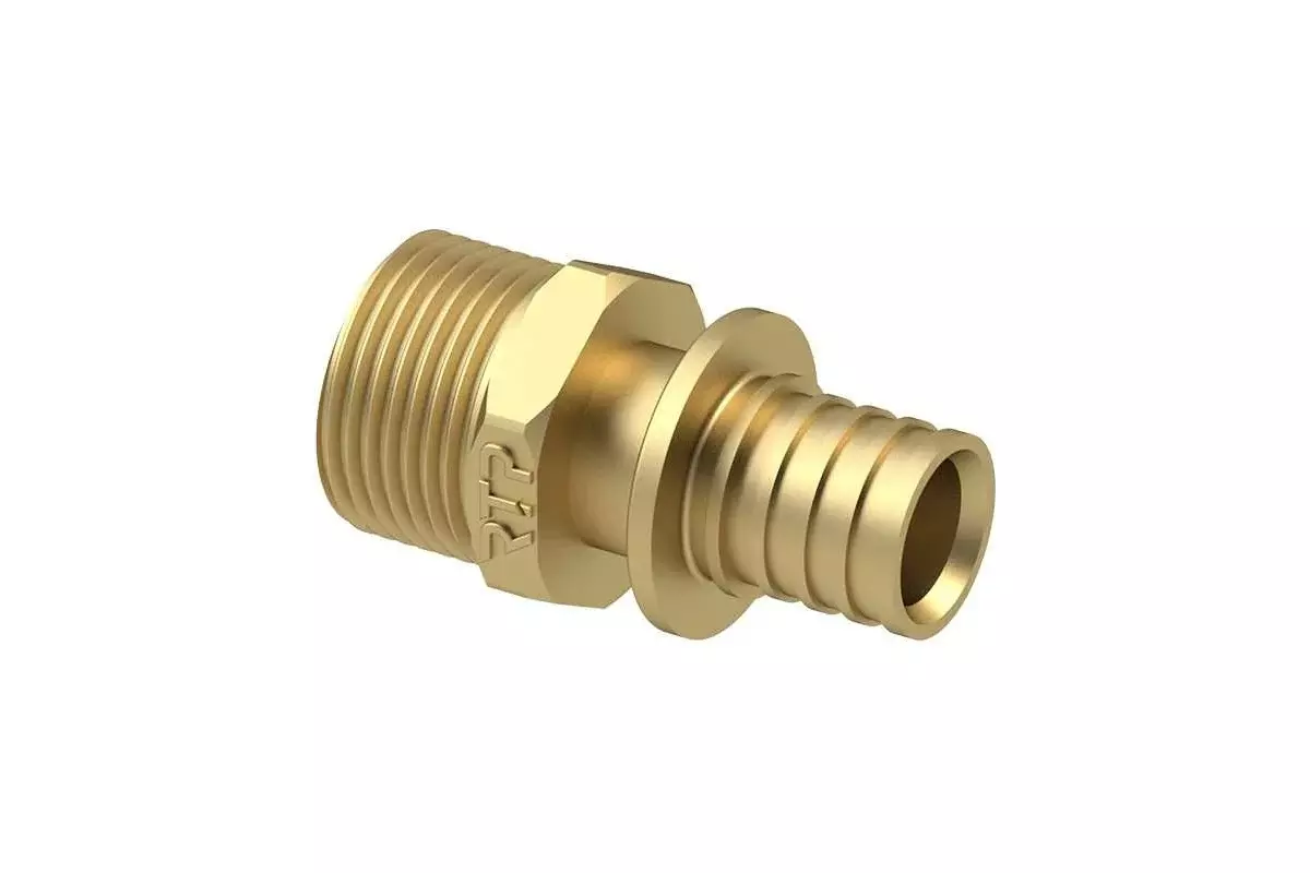 Переходник аксиальный 25х1/2&quot; НР, латунь, RTP 34783