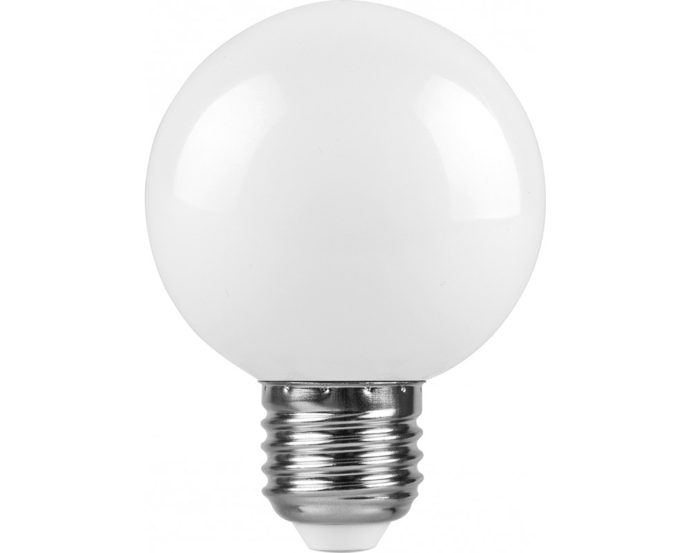 Лампа светодиодная Feron Е27 230В 3Вт  шар матовый 6400К холодный