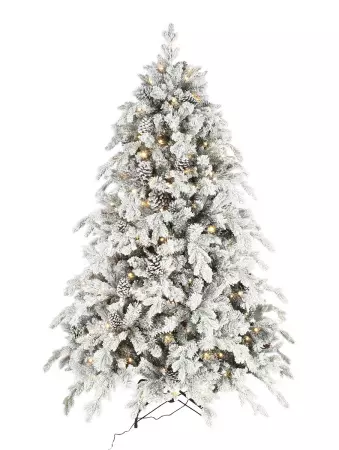 Искусственная елка 180 см Crystal Queen 350 LED ламп заснеженная зеленая 1050318Л