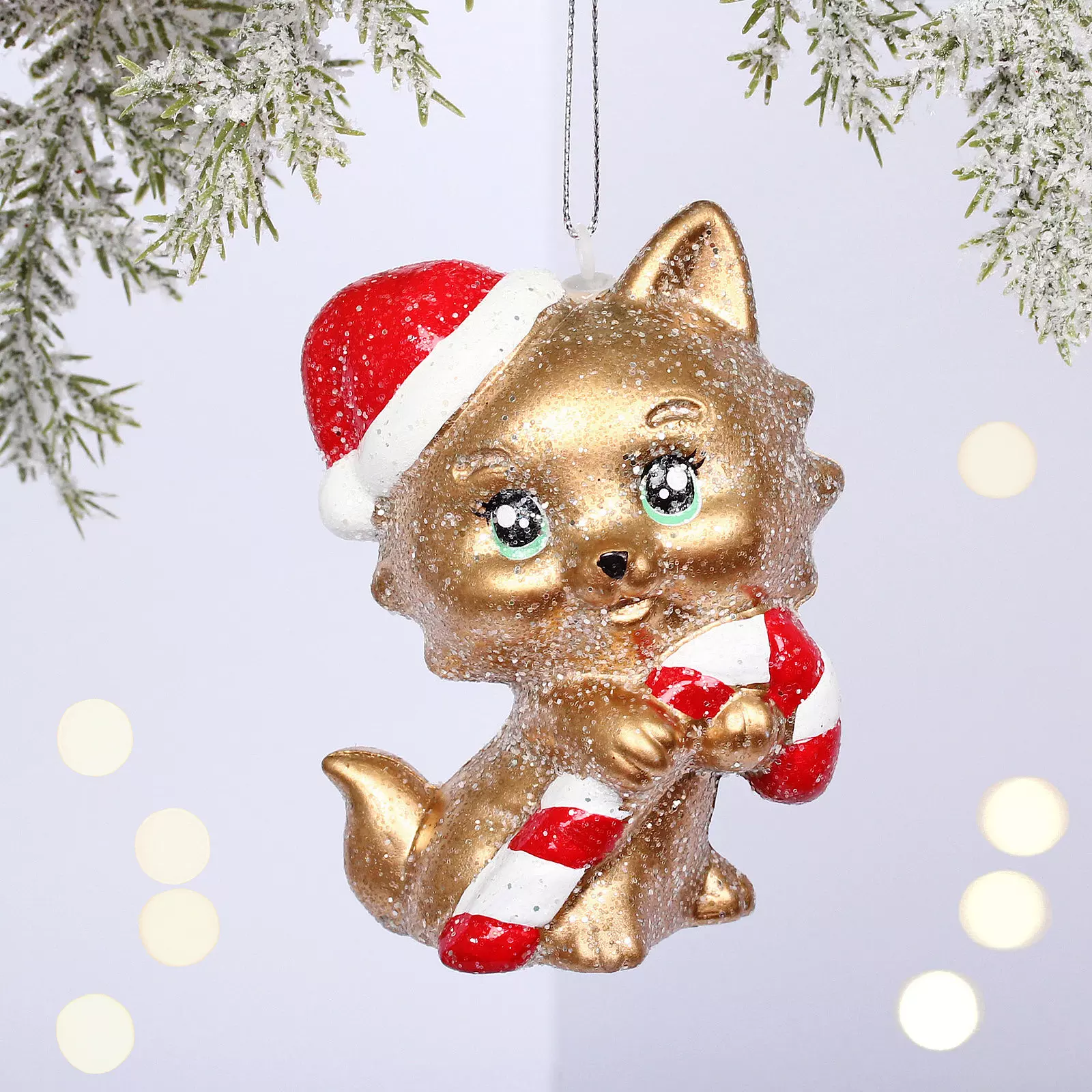 Елочная игрушка Милый котенок 7х5х10 см 916-1661