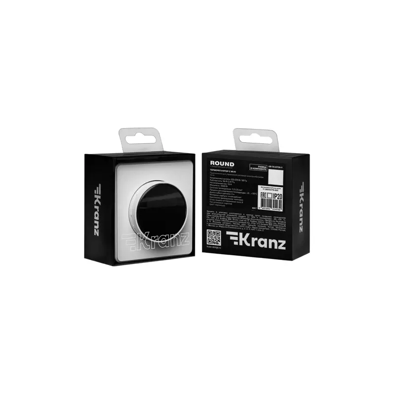 Терморегулятор встраиваемый Wi-Fi перламутр Kranz Miele Round KR-78-0728-1