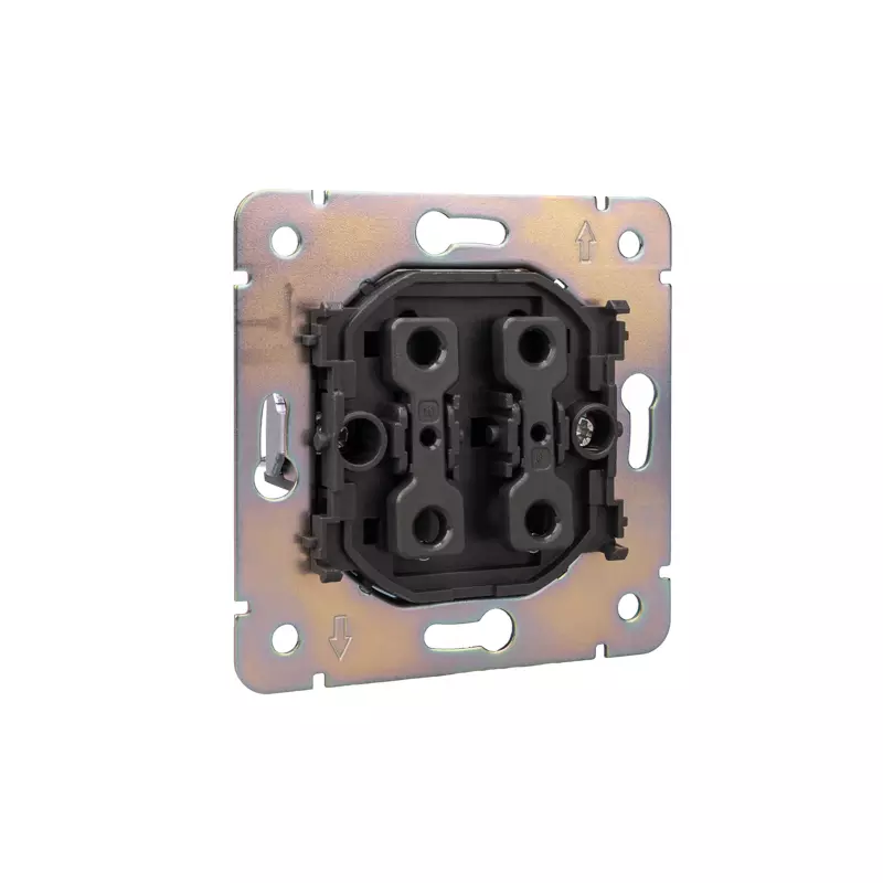 Выключатель встраиваемый 1-клавишный оникс Kranz Miele Round KR-78-0705-3