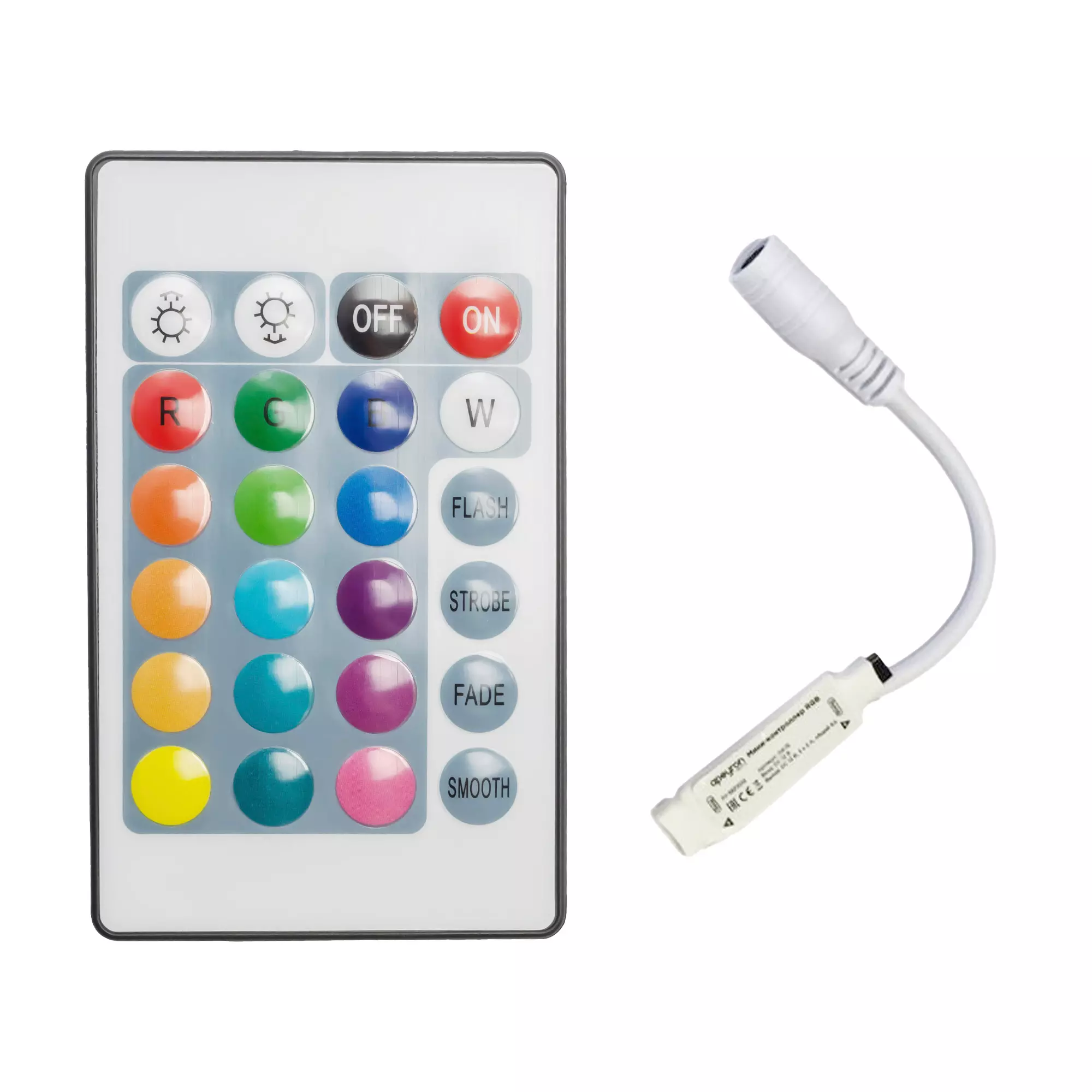 Контроллер светодиодной ленты RGB 12В/24В 72Вт/144Вт IP20 пульт Apeyron 04-15