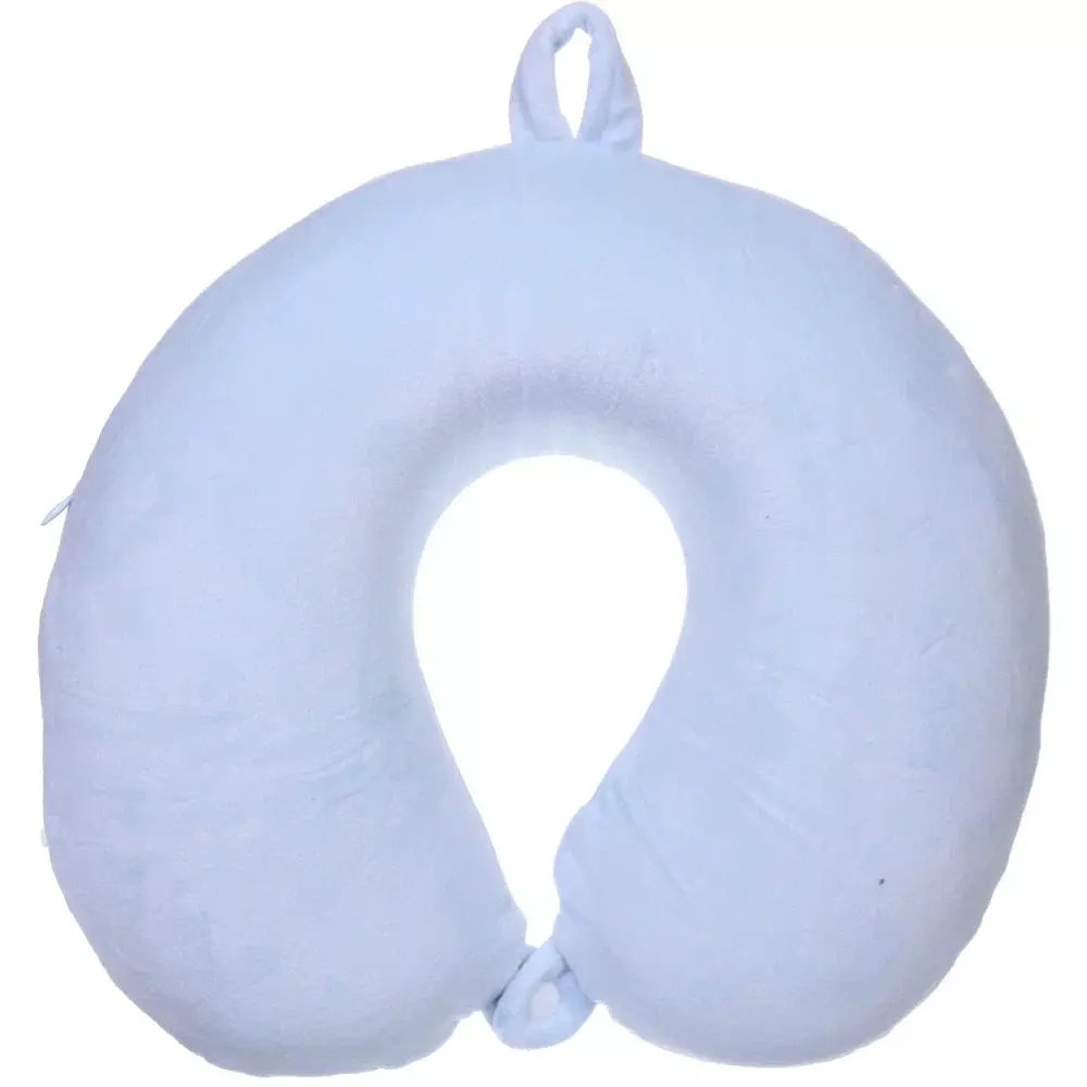 Подушка для путешествий голубая мемори-эффект TRIP - Comfort