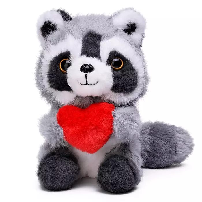 Мягкая игрушка Енот с сердечком 22 см Мишуткин М1602