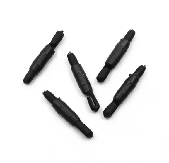 Коннектор рыболовный для крепления лески к удилищу чёрный d 1.2 мм. (уп. 10 шт.)