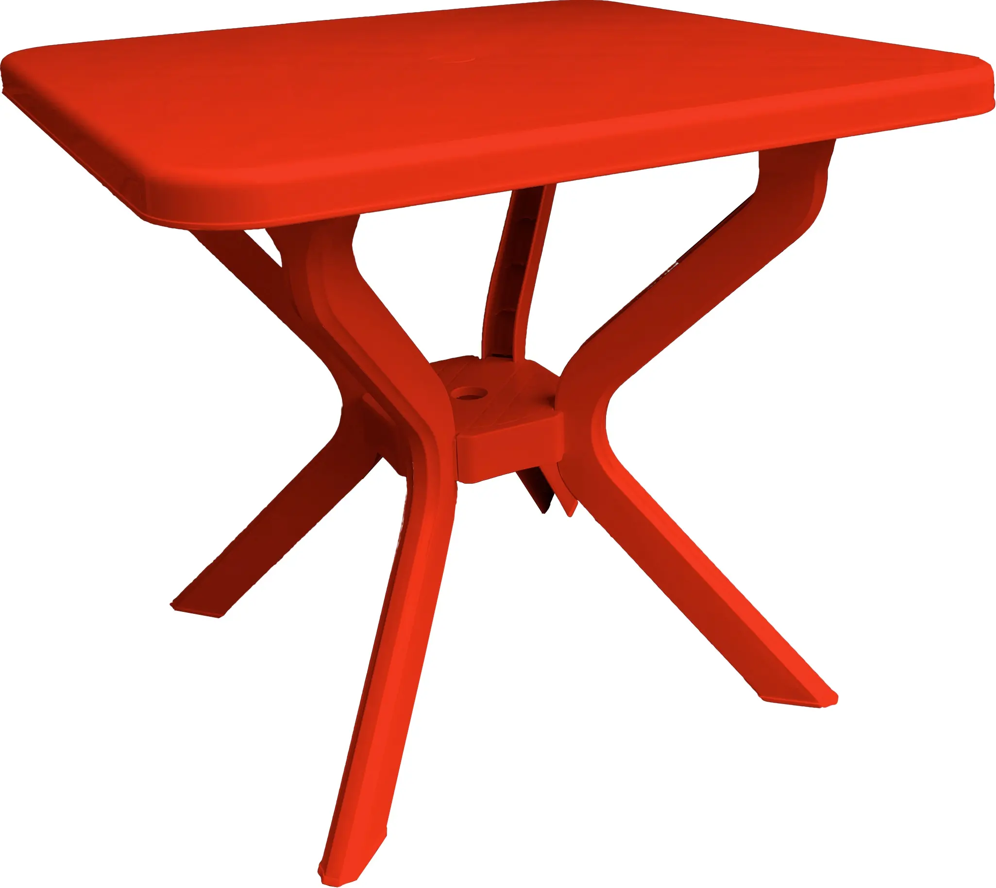 Пластиковый стол ТЕК.А.ТЕК Т 1-4 Красный (79х79х70)