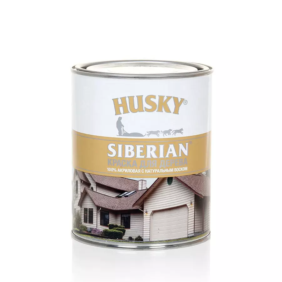 Краска для дерева Husky Siberian акриловая База С 0,9 л 28046
