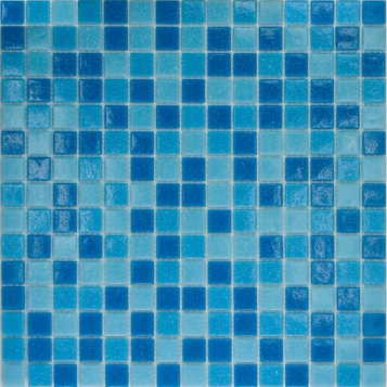 Мозаика МС123 (327*327мм) голубой микс (кор. - 10 шт.)