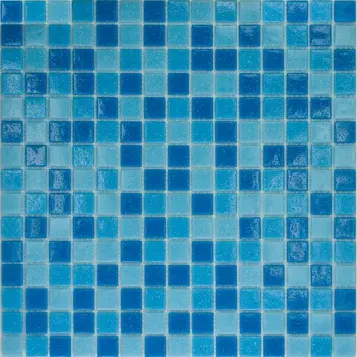 Мозаика МС123 (327*327мм) голубой микс (кор. - 10 шт.)