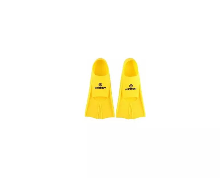 Ласты укороченные силиконовые Larsen желтый размер 30-32 6975