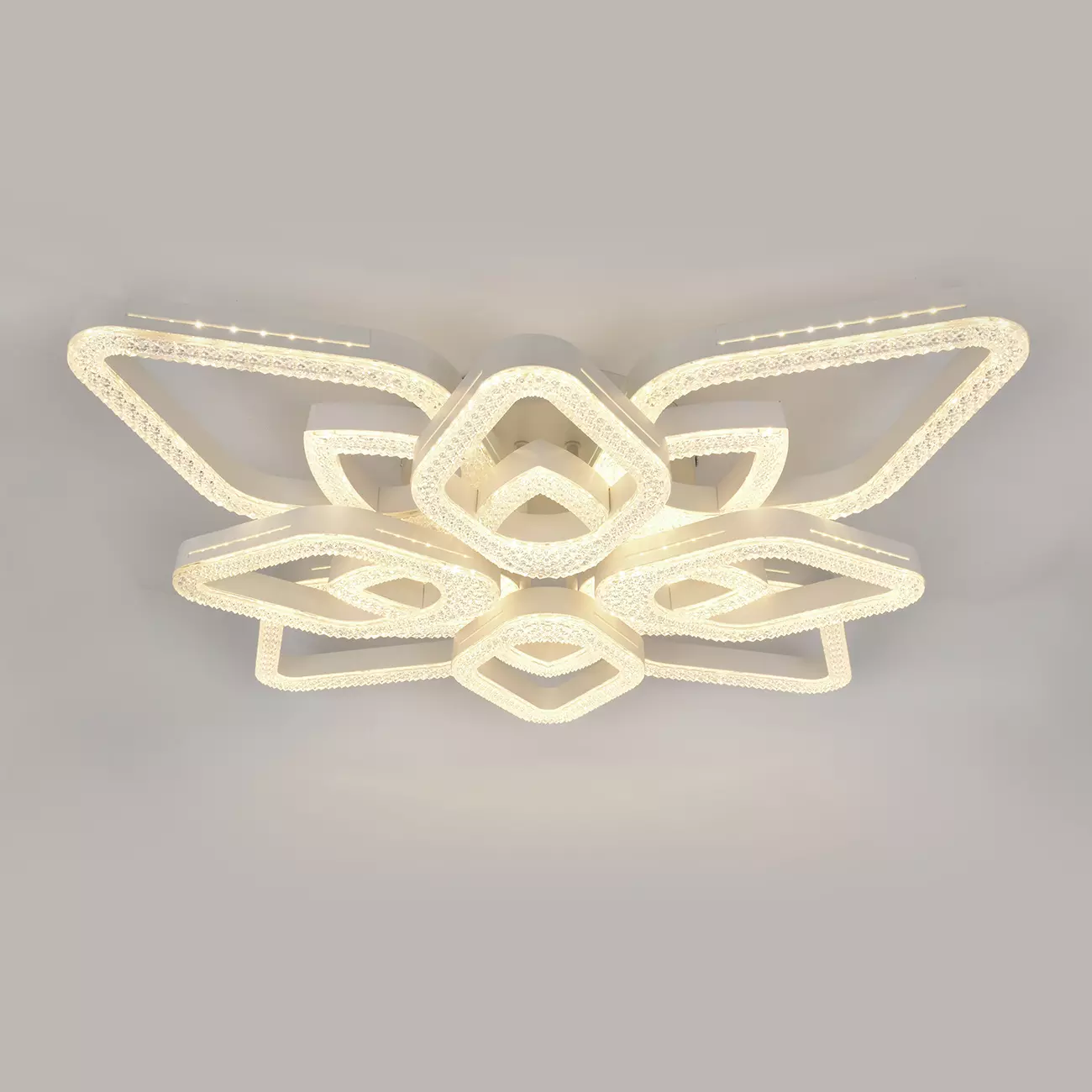 Люстра светодиодная 150Вт пульт белый Escada 10280/8