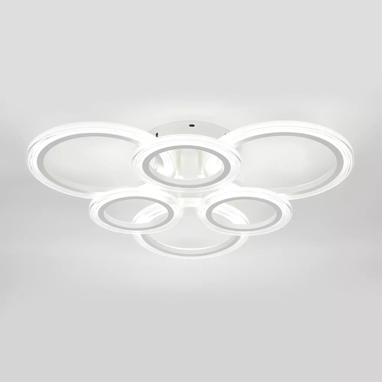 Люстра светодиодная 80Вт 3000-6000К пульт белый Escada 10258/6