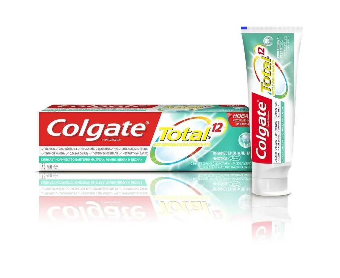Зубная паста Colgate Total 12 профессиональная чистка Гель 75 мл