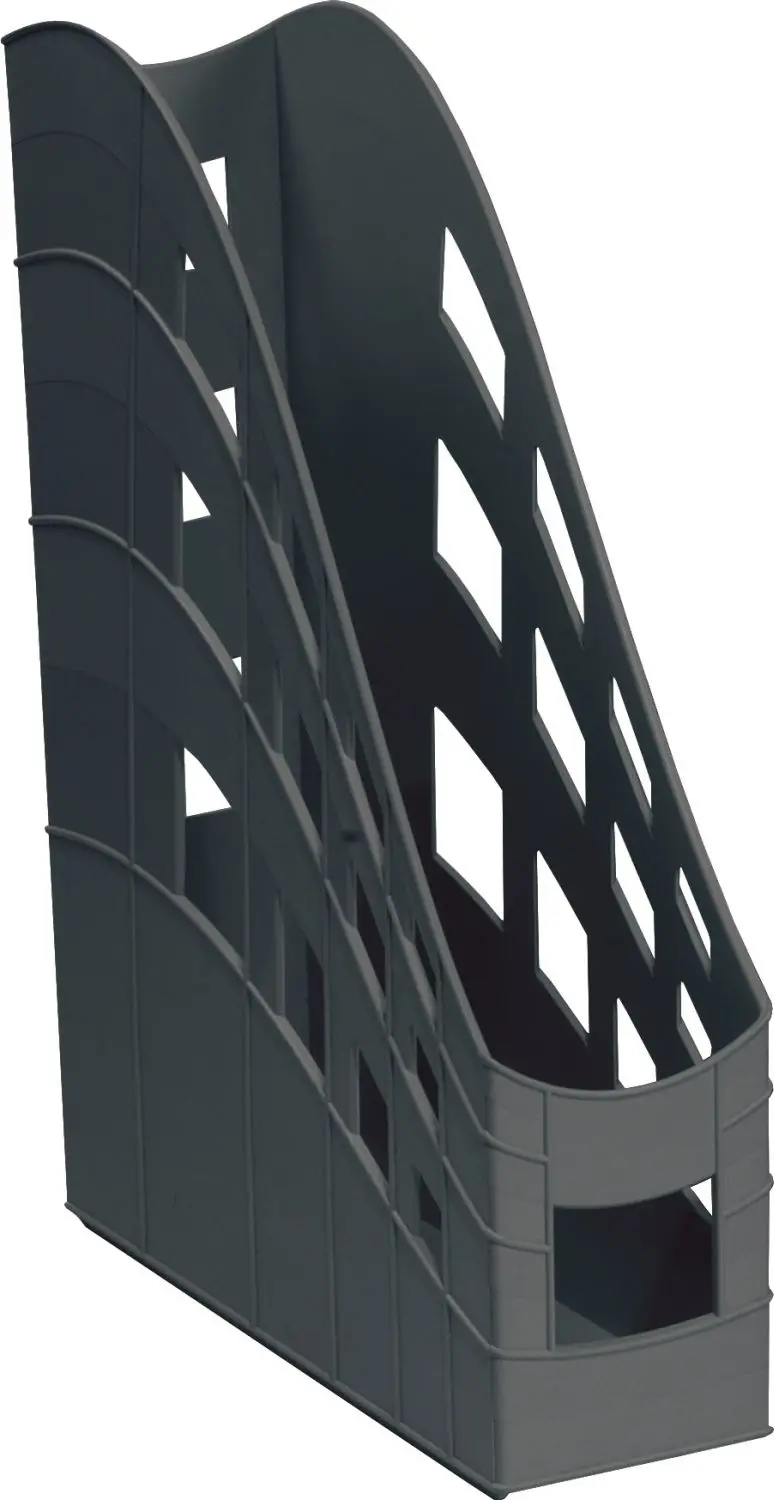 Подставка для бумаг вертикальная пластиковая ErichKrause 21997 S-Wing, Classic, 75мм, черная