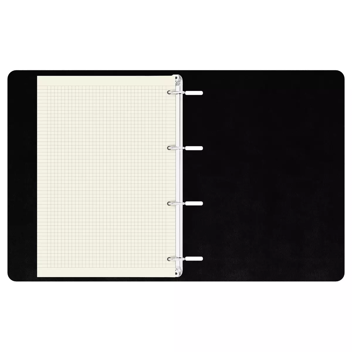 Тетрадь А4 в клетку 120 листов, на кольцах, обложка кожзам, BG "Моно. Бежевый"