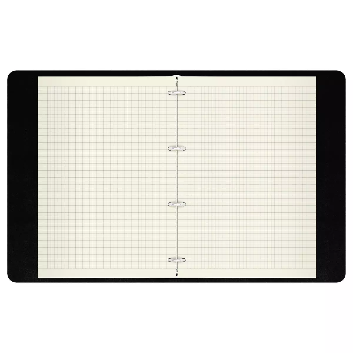 Тетрадь А4 в клетку 120 листов, на кольцах, обложка кожзам, BG "Моно. Бежевый"