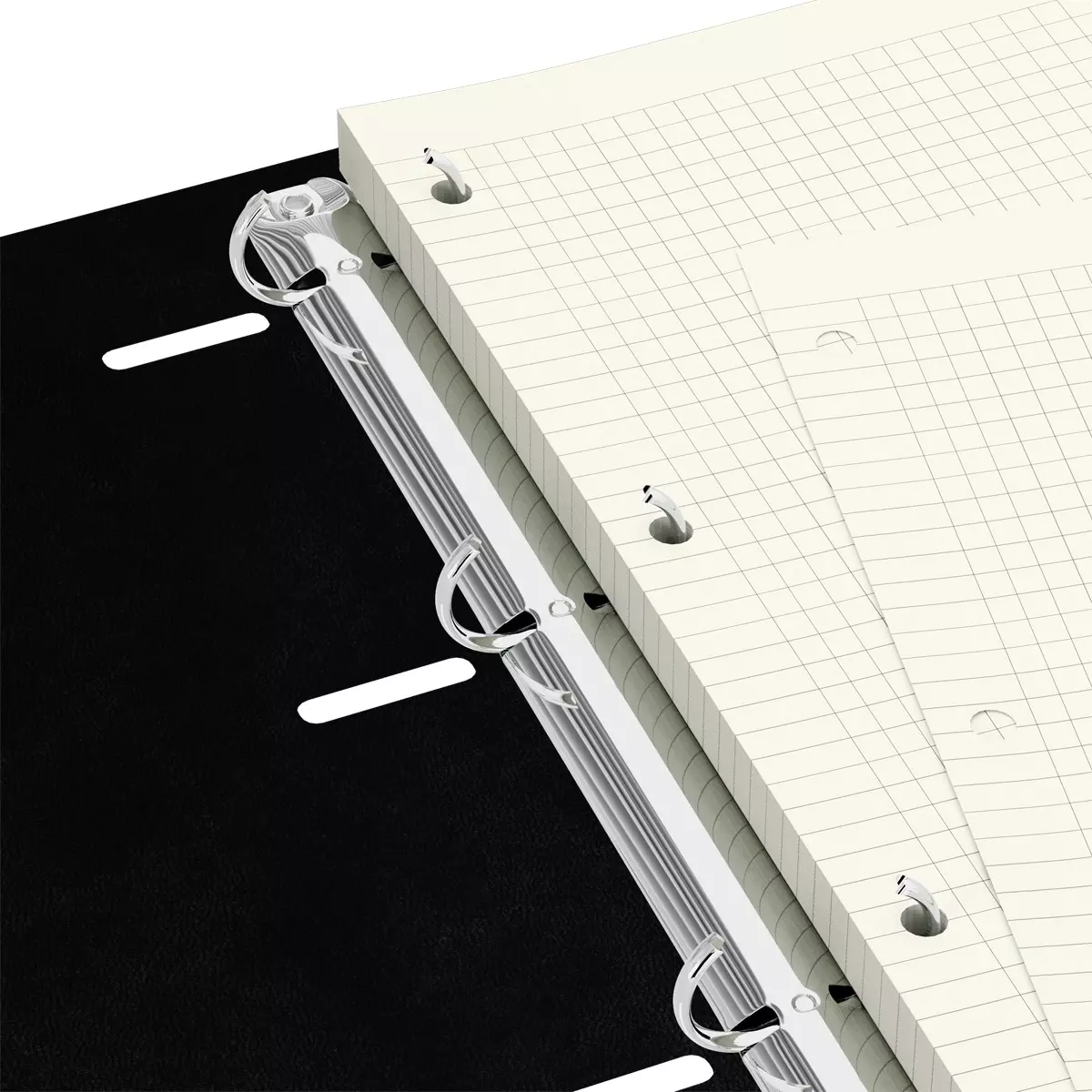 Тетрадь А4 в клетку 120 листов, на кольцах, обложка кожзам, BG "Моно. Бежевый"