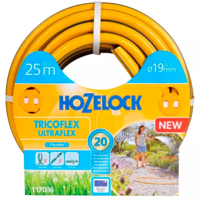 Шланг поливочный 3/4 25м Hozelock Tricoflex Ultraflex 117036