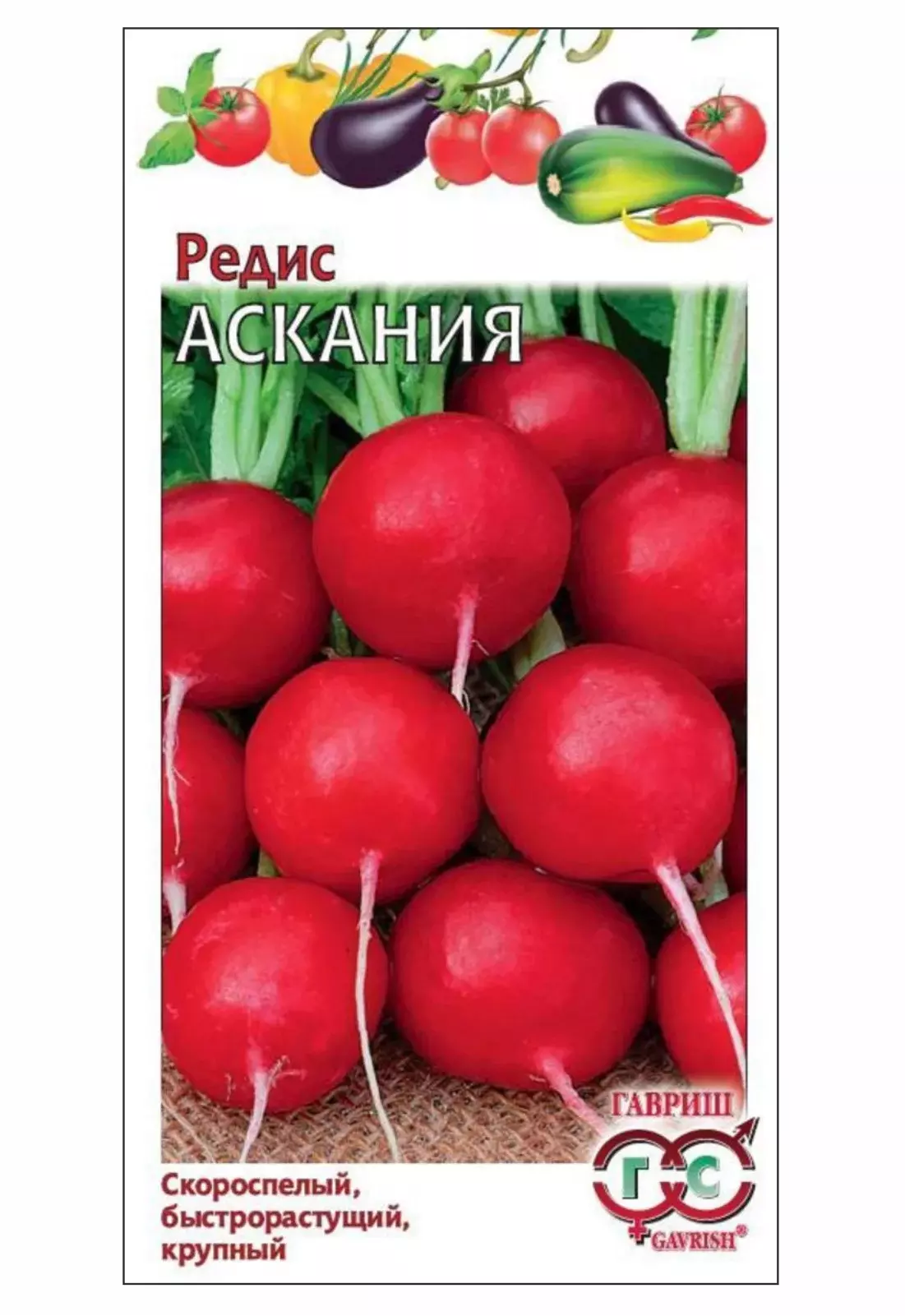 Семена Редис Аскания 1 гр (Гавриш)цв