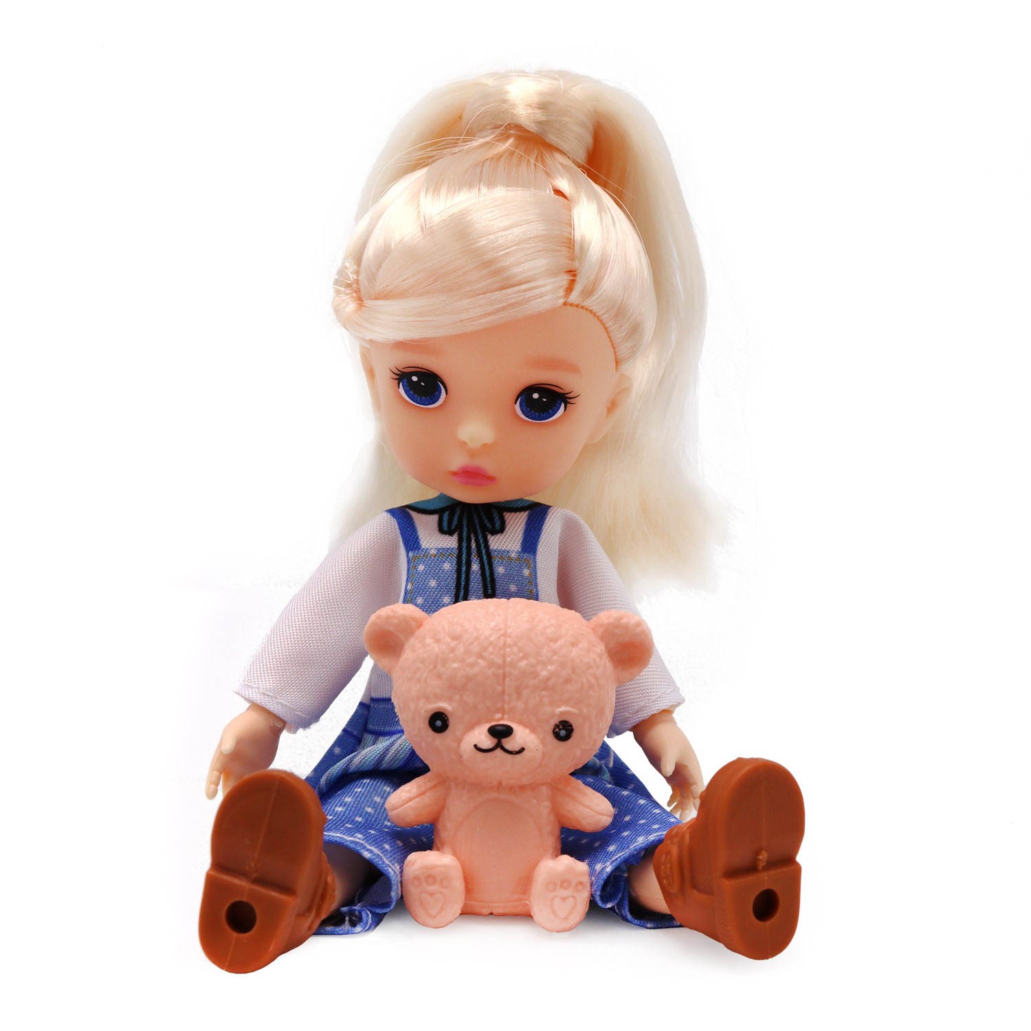 Кукла модная 14 см на шарнирах с 13-ю суставами с аксессуаром Funky Toys  FT0758134 — купить по выгодной цене в интернет-магазине Колорлон