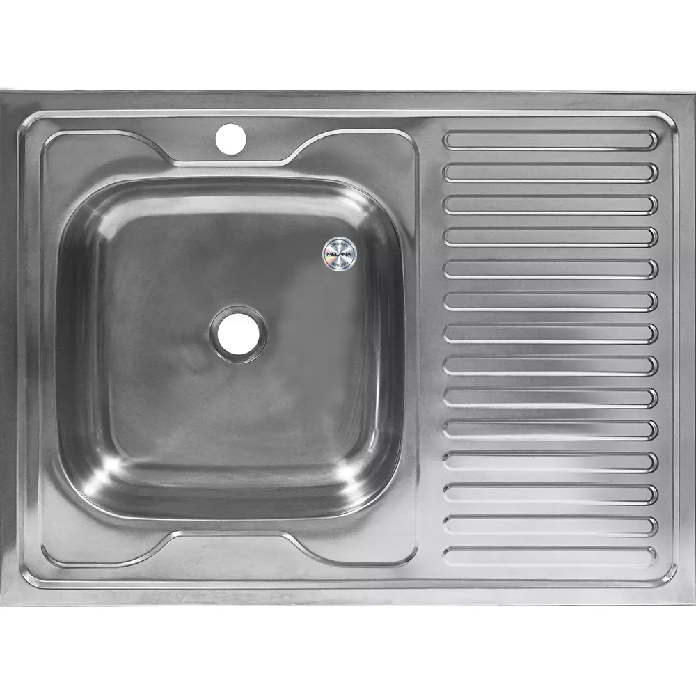 Накладная мойка для кухни MELANA 8060 L 0,4/160 (072 t L*20) прямоугольная