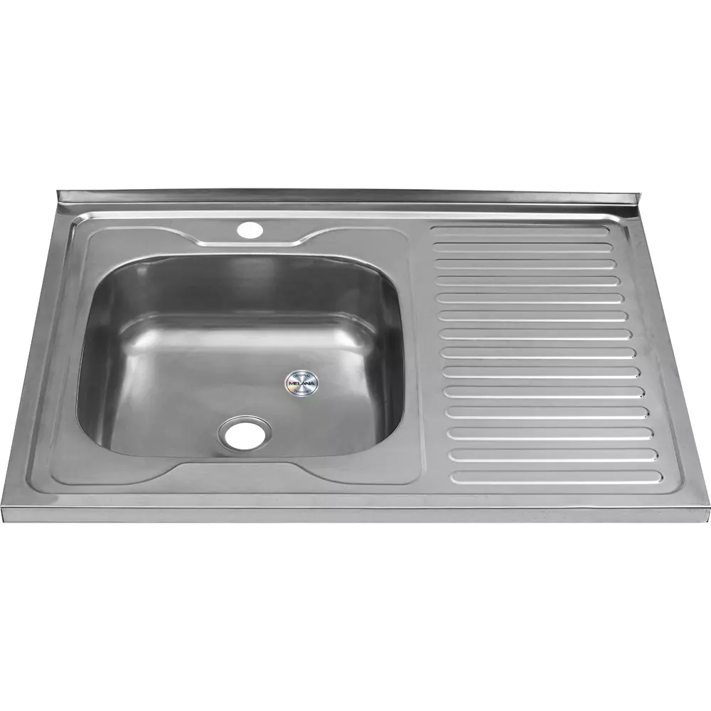 Накладная мойка для кухни MELANA 8060 L 0,4/160 (072 t L*20) прямоугольная