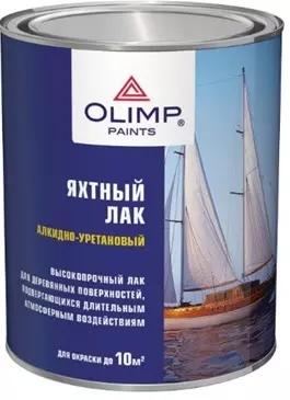 Лак яхтный Olimp п/матовый  0,9л 