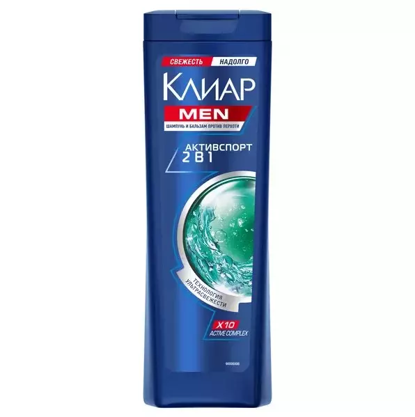 Шампунь и бальзам-ополаскиватель Клиар Активспорт для мужчин 400 мл