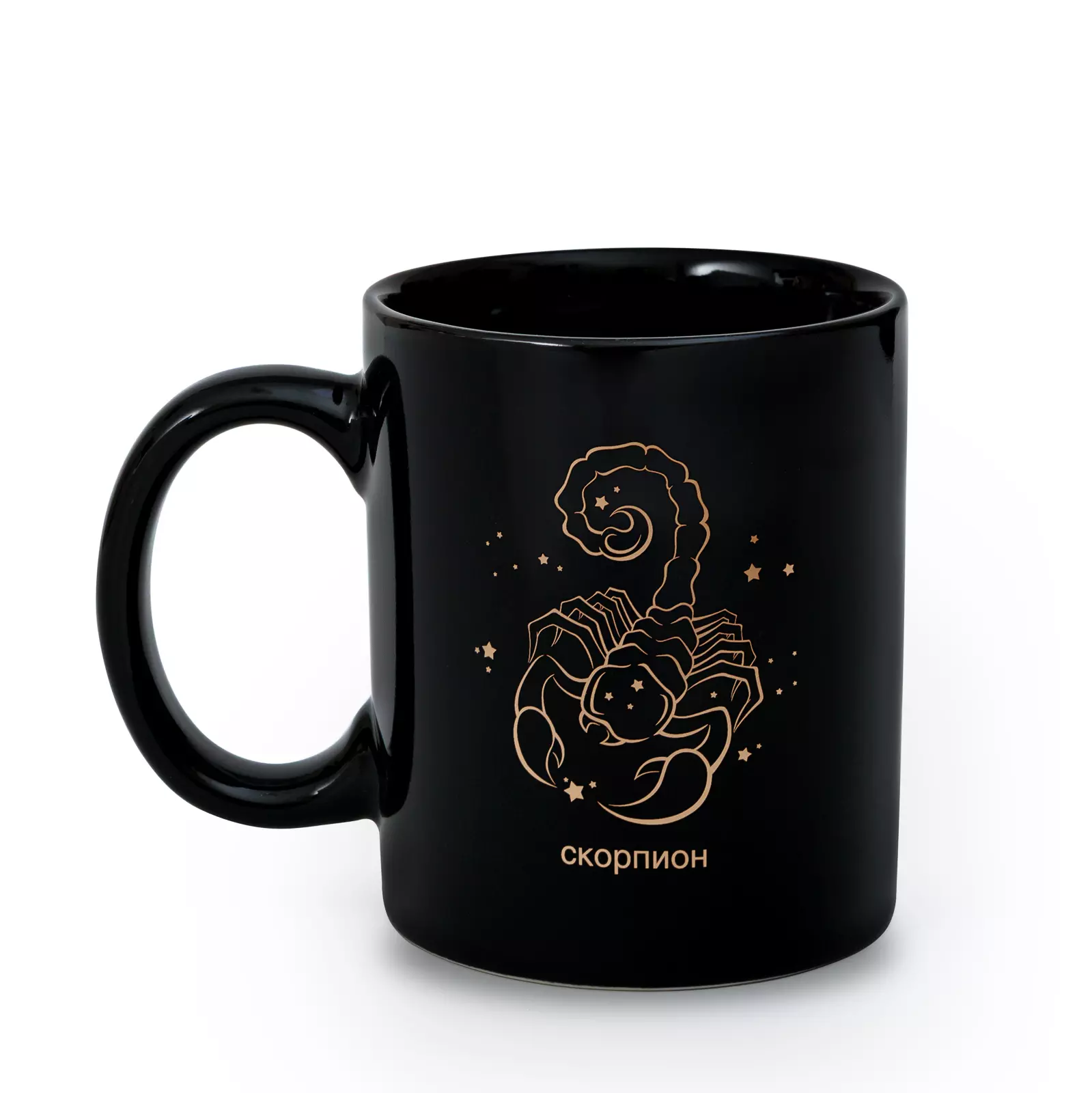 Кружка 320 мл, керамическая Знаки зодиака золотом арт 26007/36