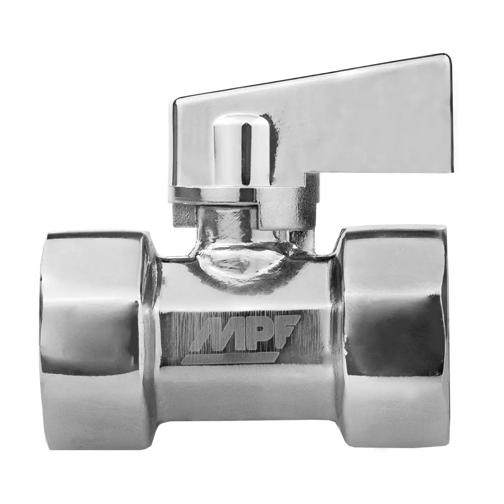 Кран-мини 1/2&quot; ВР,ХРОМ-POLISH.латунь, ГОСТ, MPF