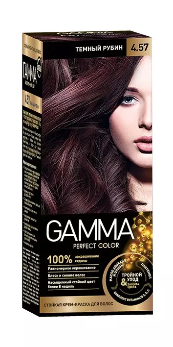 Краска для волос 4.57 Темный рубин GAMMA Perfect Color