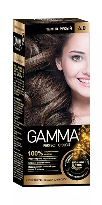 Краска для волос 6.0 Темно-русый GAMMA Perfect Color