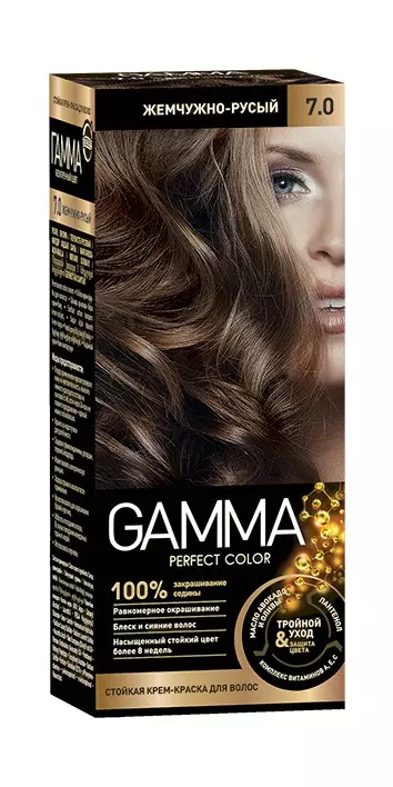 Краска для волос 7.0 Жемчужно-русый GAMMA Perfect Color