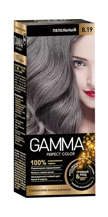 Краска для волос 8.19 Пепельный GAMMA Perfect Color