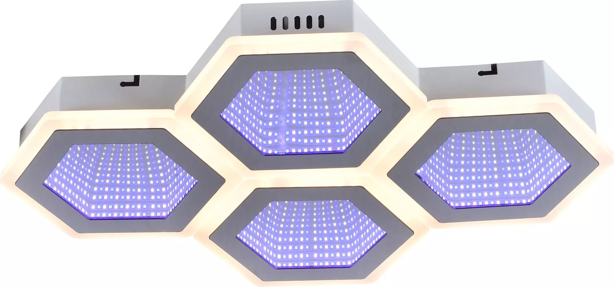 Светильник светодиодный потолочный SVK 62321/4 CR (BL+YL) LED 72W+64W 3000-6000K Dimmer пульт