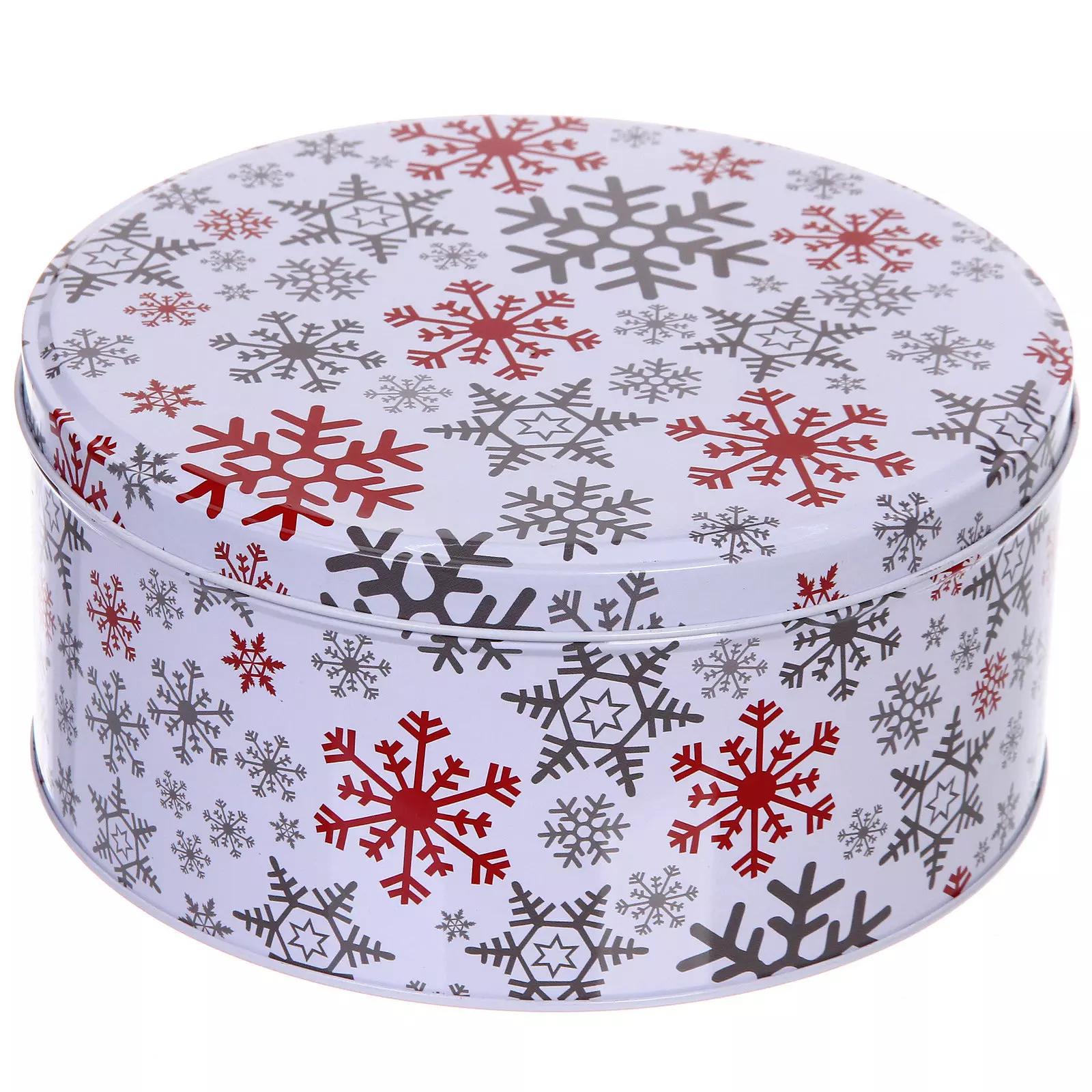 Банка жестяная Снежинка 2700 мл 19,8х9 см 894-435