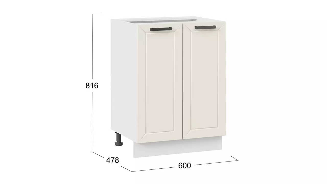 Корпус 1Н6 Шкаф кухонный с двумя дверьми