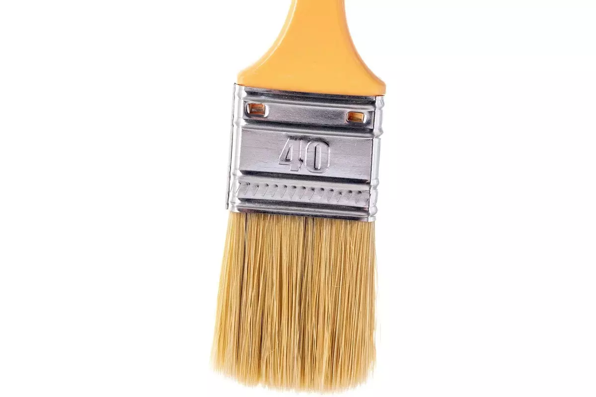 Кисть малярная плоская, смешанная, пластик, 40х12 мм, DECOR 126025